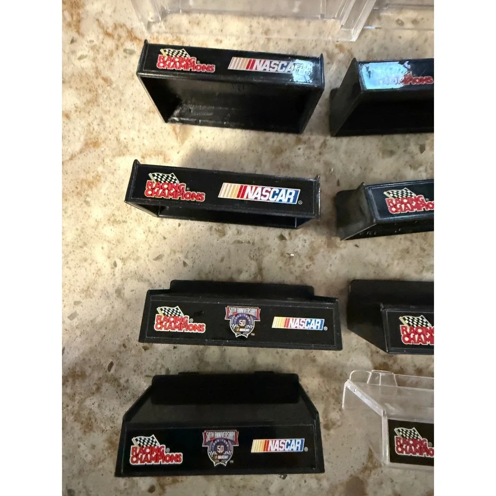 Vintage NASCAR‎ Racing Champions Display Stands Lot Sterling Marlin Ricky Craven